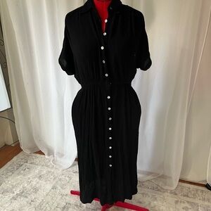 Together Black short Sleeve Dress